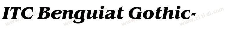 ITC Benguiat Gothic字体转换